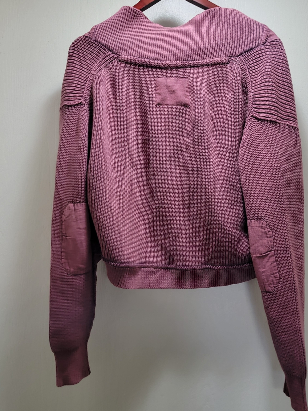 We The Free Mauve Open-Front Pocket Cardigan Sweater - Picture 5 of 5